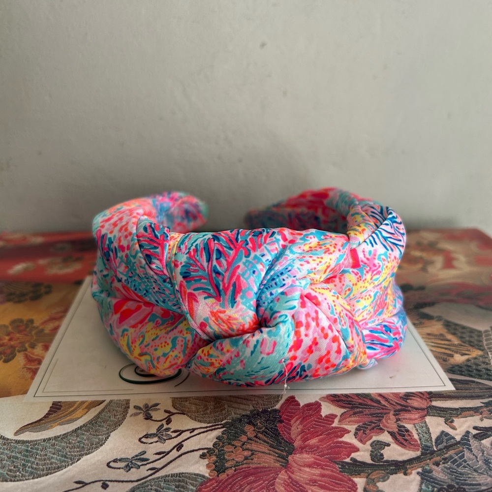 Lilly Pulitzer Colorful shell knot Headband   New - Picture 2 of 5